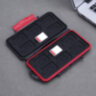 Кейс Double Box для карт памяти, 12 слотов водонепроницаемый, красный
